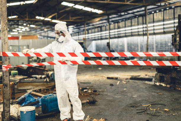 Professional Drug Lab Cleanup technician working in Volcano, HI